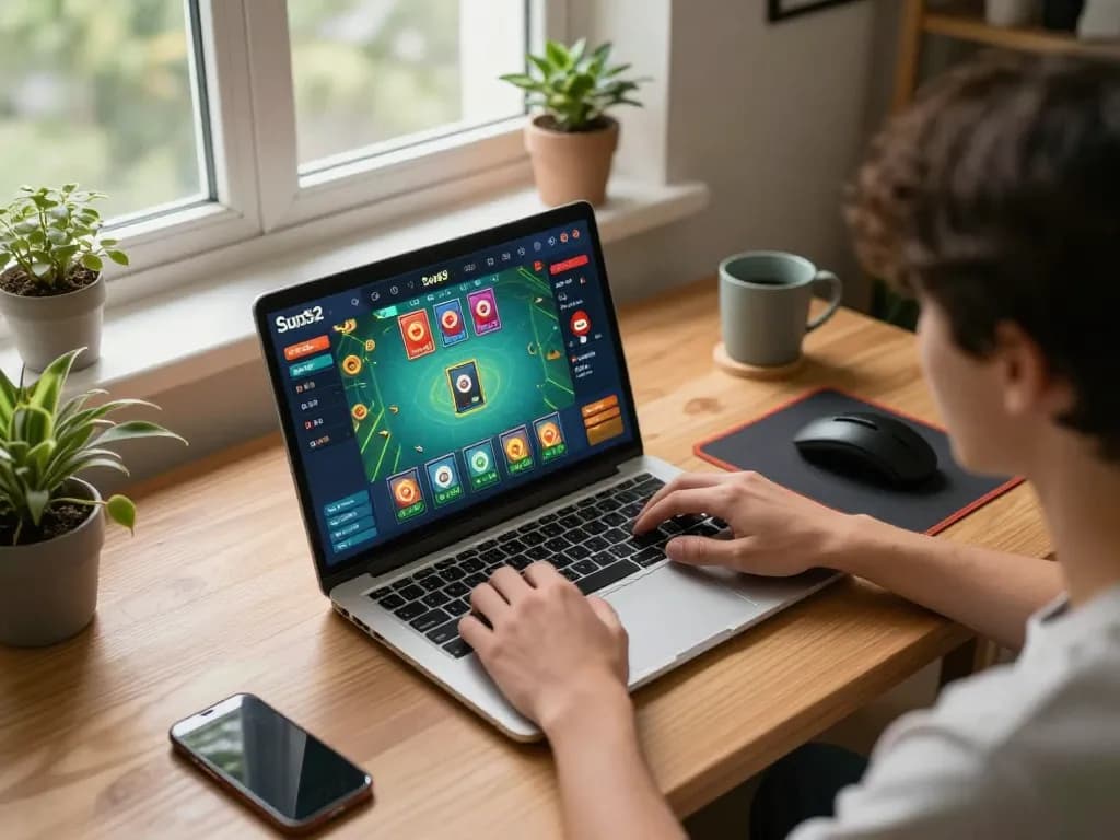 Players enjoying Sun52's online gaming experience with engaging card games on various devices