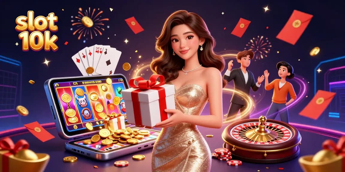 Experience thrills with slot 10k in this vibrant 3D celebration of casino excitement
