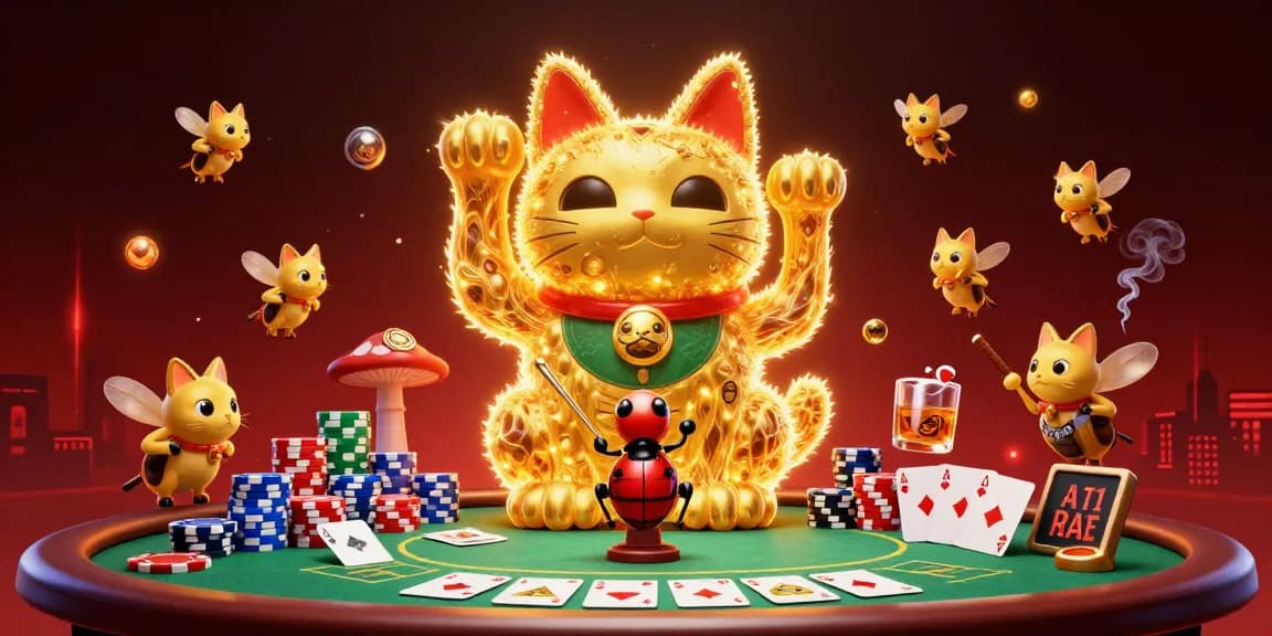 Experience thrilling gameplay with 59r59r in an animated casino scene full of lucky charms.