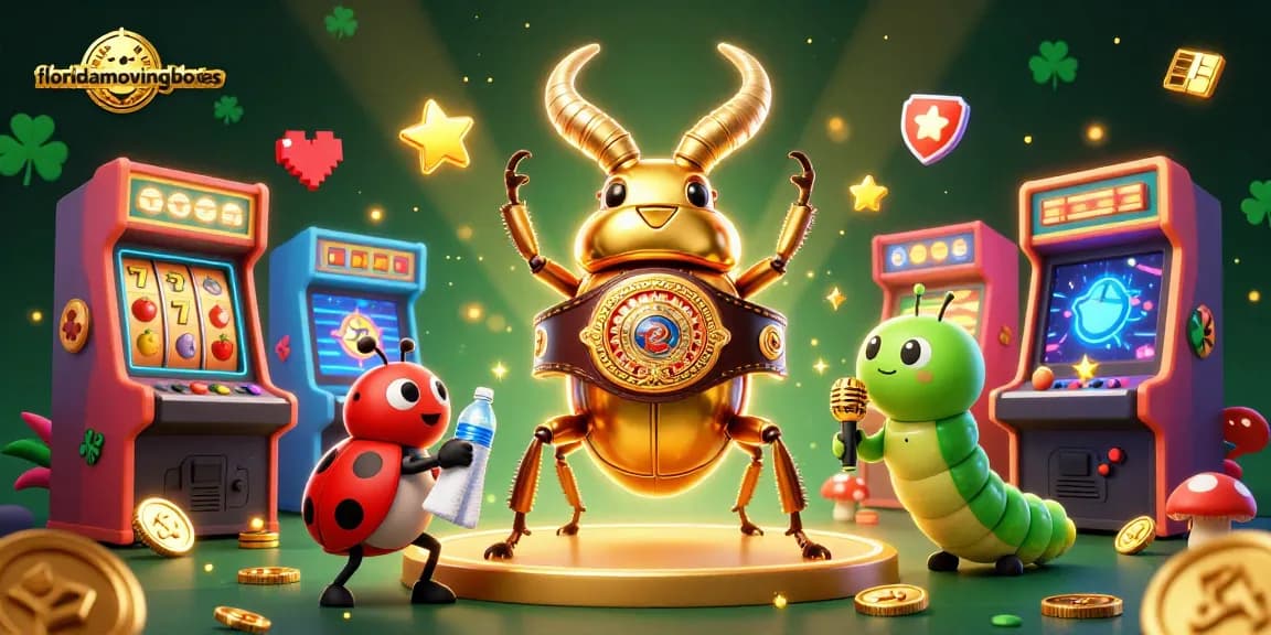 Experience thrilling gameplay with floridamovingboxes in an electrifying casino scene featuring vibrant characters and prize elements.