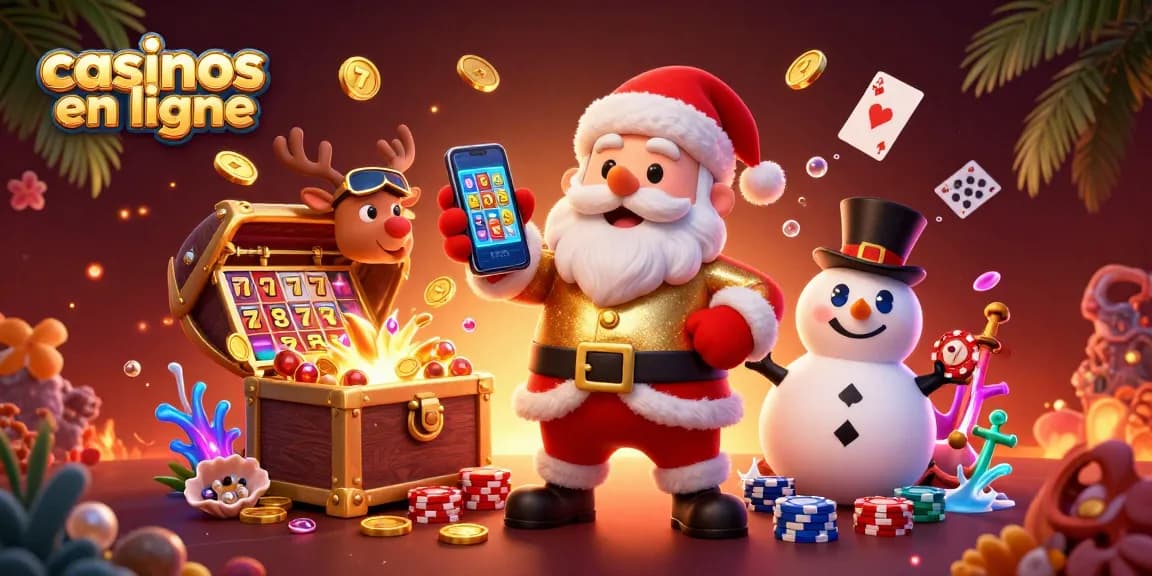 Gagnez aux casinos en ligne grâce à un Santa ludique et ses amis au cœur de l'action.