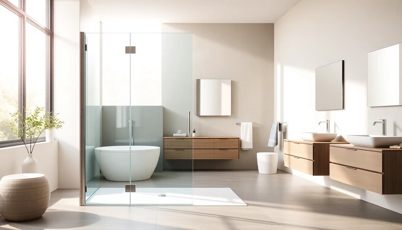 Erleben Sie hochwertige Badprodukte von sonni sanitär GmbH in einem modernen Badezimmerambiente.
