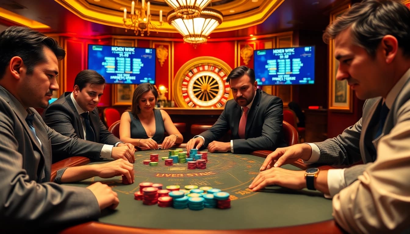 Players strategizing at a poker table while exploring hidden wiki resources.