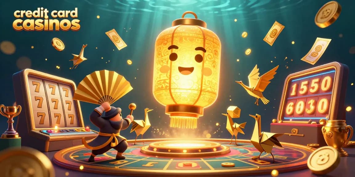 Experience the excitement of credit card casinos with vibrant slots, golden jackpots, and more!