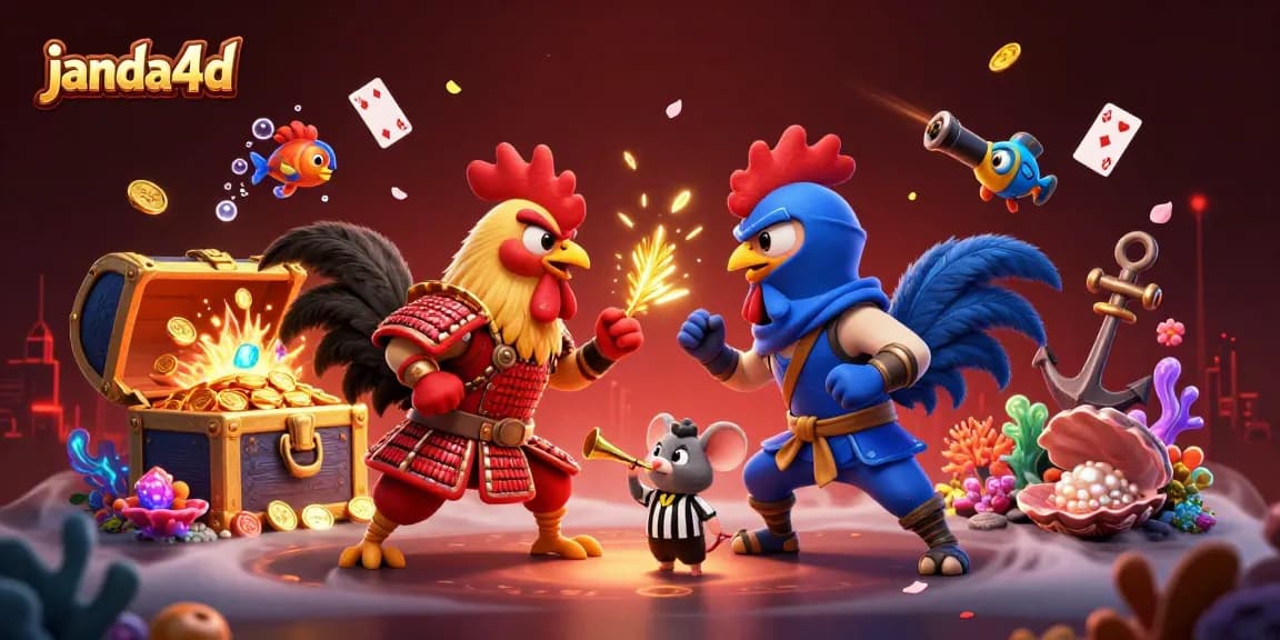 Janda4D mengamati duel ayam sambil menangkap cuan dalam dunia judi online.