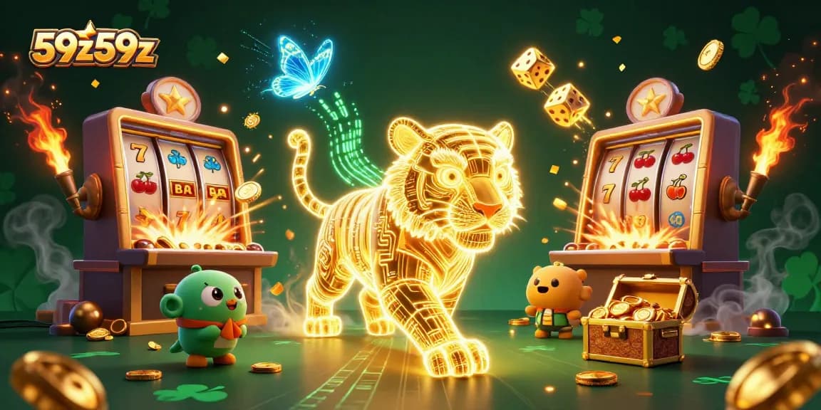 Experience gaming excitement at 59z59z with a vibrant jackpot explosion in a colorful digital casino