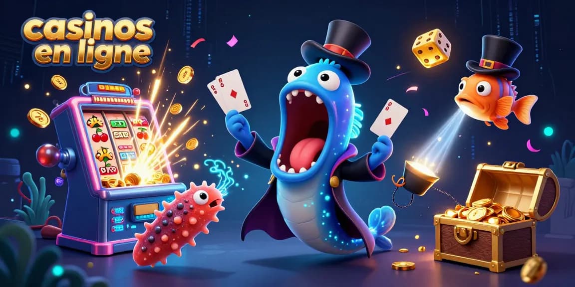 Les casinos en ligne s'animent avec un poisson-lanterne et un serpent de mer en pleine magie.