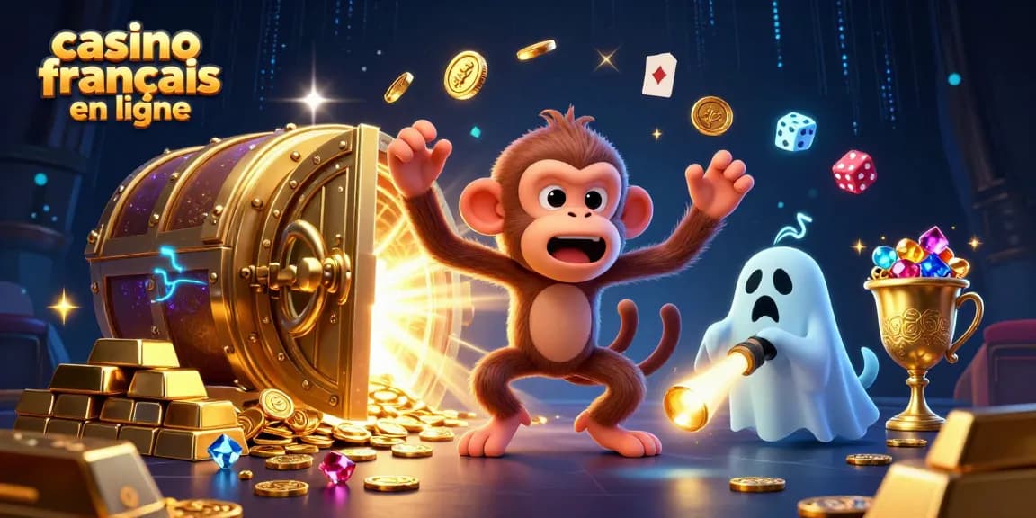 Jouez avec le poltergeist espiègle et le chiot chasseur dans un casino français en ligne mystérieux.