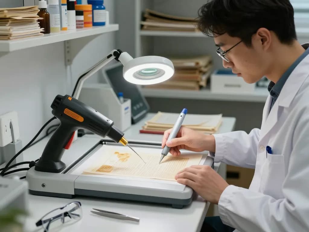 gỡ ép plastic hà nội with a technician using advanced restoration technology in a modern workshop