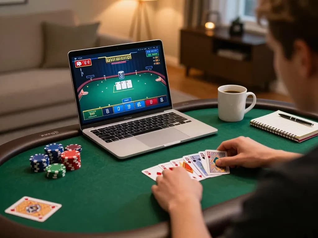 LGO99 user placing strategic bets in an engaging online poker game.