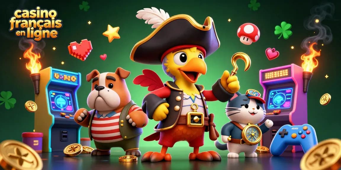 Gagnez avec le casino français en ligne lors d'une aventure captivante pleine de personnages colorés et de jeux dynamiques.