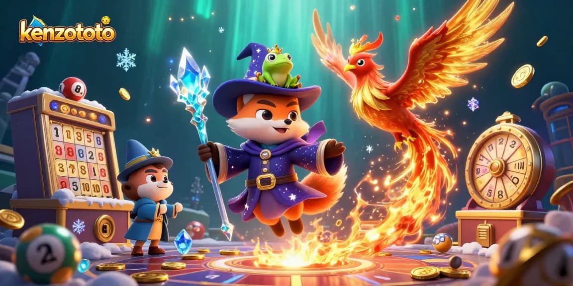 Play and win big with kenzototo's exciting lottery experience featuring magical elements and thrilling visuals.