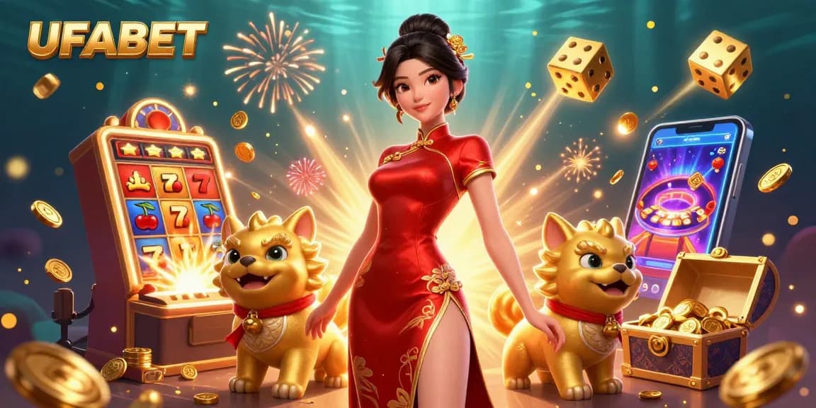 Experience online gaming excitement with UFABET's vibrant slot scene and 3D characters.
