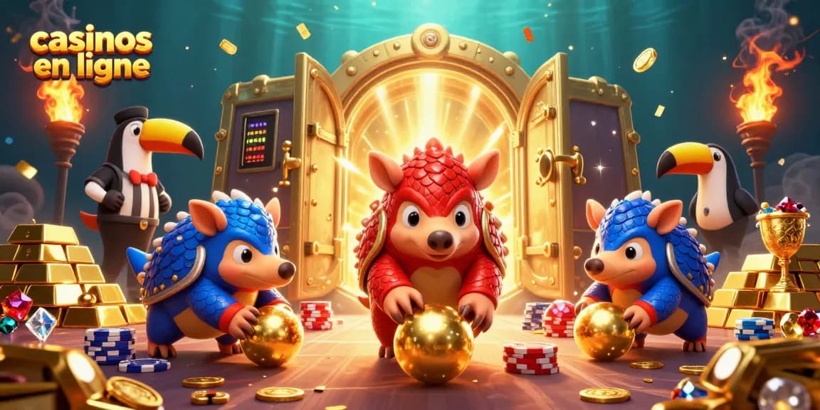 Jouer dans des casinos en ligne avec des pangolins rivalisant parmi les pièces et les jackpots.