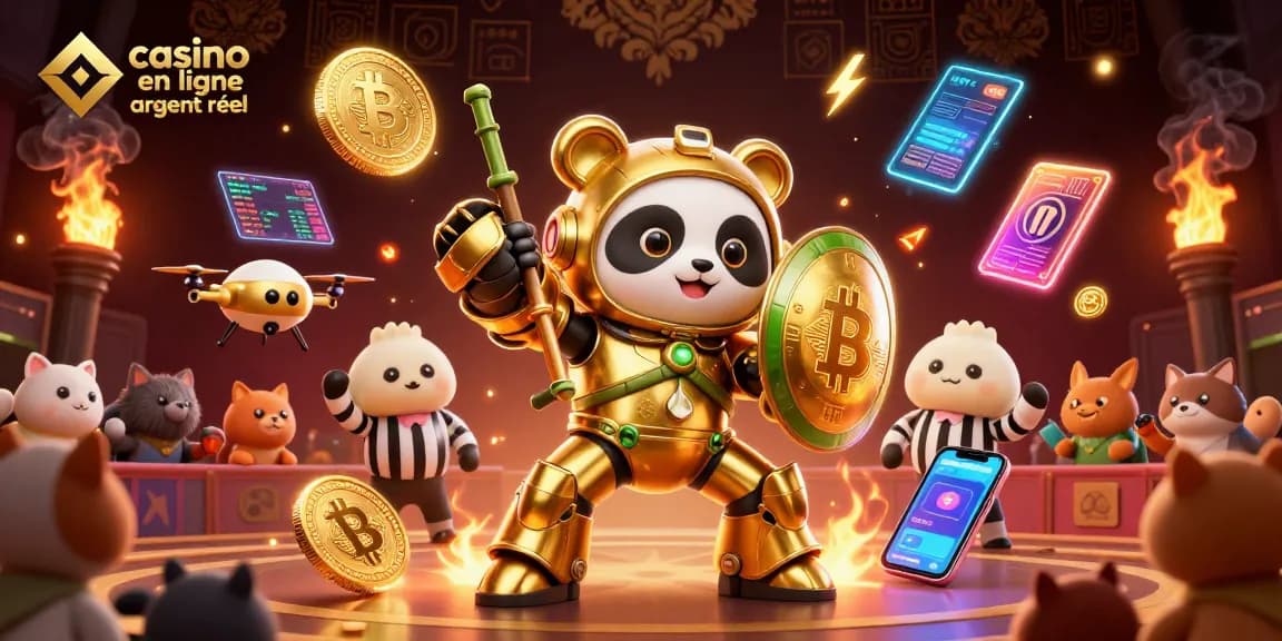 Vivez l'expérience du casino en ligne argent réel avec un panda et une ambiance de jeu captivante.