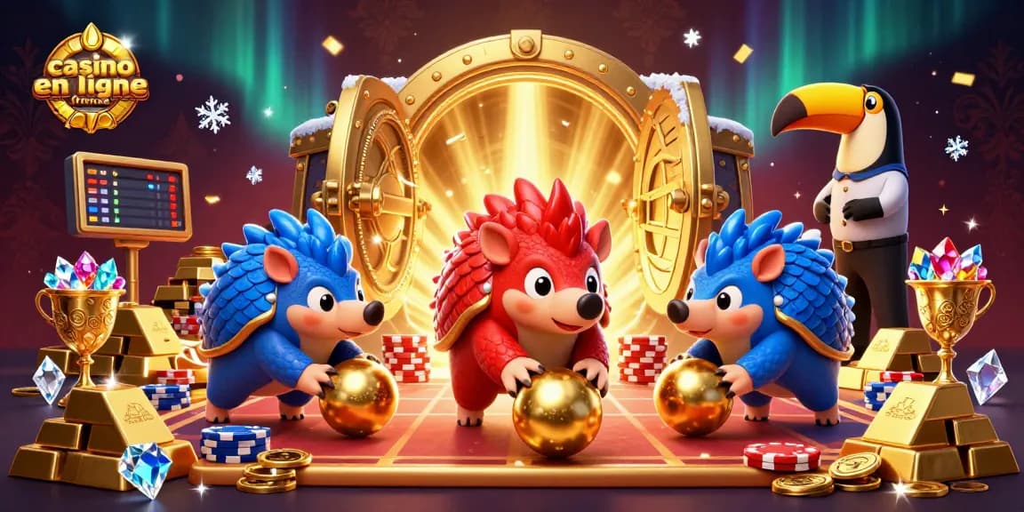 Jouez avec les pangolins en compétition dans un casino en ligne France plein de trésors.