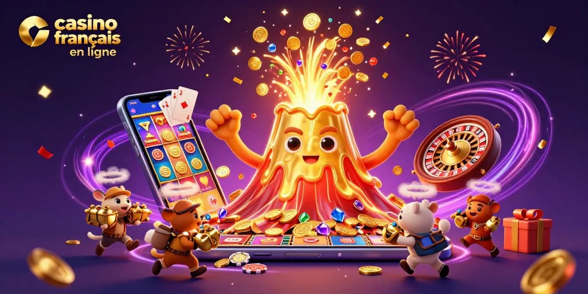 Plongez dans l'univers du casino français en ligne avec cette scène pleine de magie et de trésors.