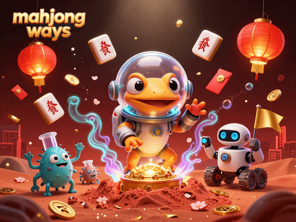 Permainan mahjong ways menarik dengan karakter kartun 3D di kasino emas yang tersembunyi.