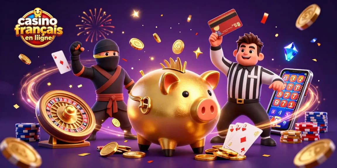 Actionner des gains au casino francais en ligne avec un sumo et des pièces d'or volantes