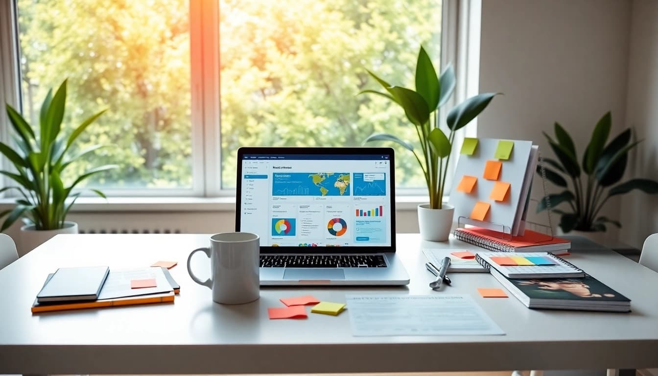 Boost your marketing strategy with hubspot free tools in a well-organized workspace.