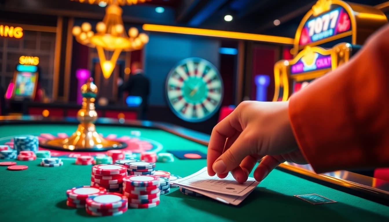 Experience thrilling gameplay with idn slot 777 at a luxurious casino table rich in detail.