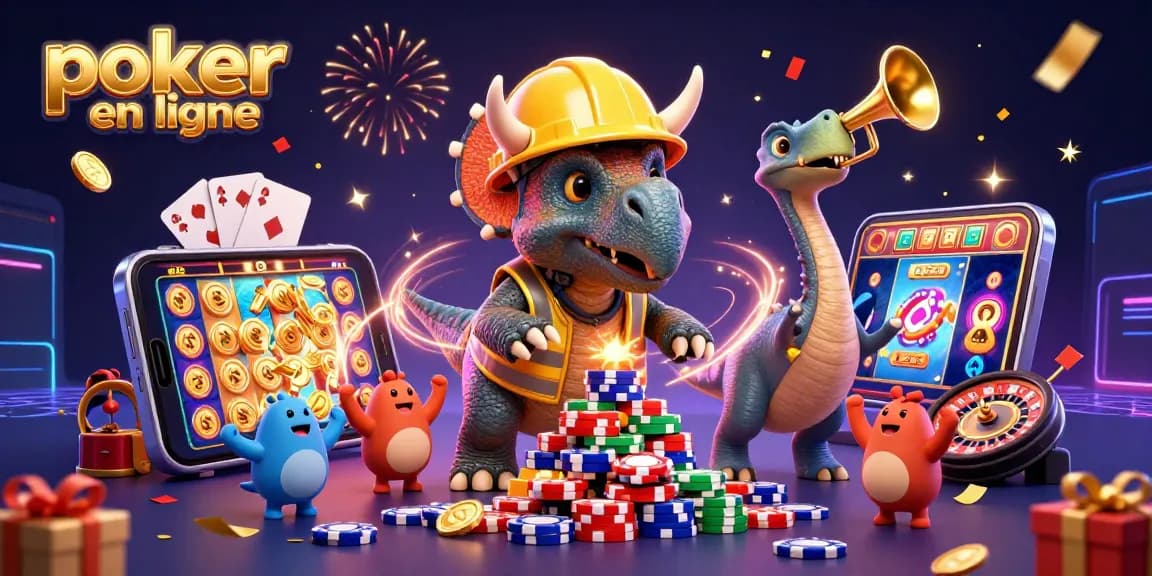 Jouez au poker en ligne avec des personnages amusants et des éléments de jeu dynamiques.
