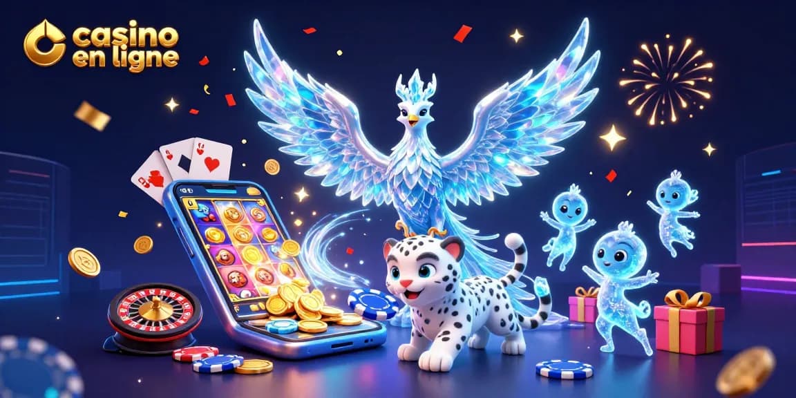 Découvrez l'excitation du casino en ligne avec un phœnix de glace et des sprites magiques !