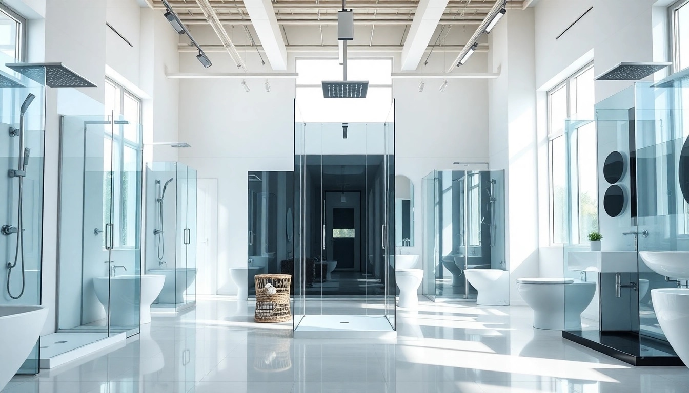 Sonni sanitär GmbH präsentiert elegante Duschinstallationen in modernem Badezimmerdesign.