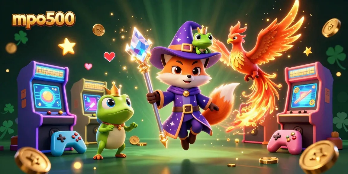 Play exciting games at mpo500 featuring a mystical wizard fox and his flaming phoenix companion.