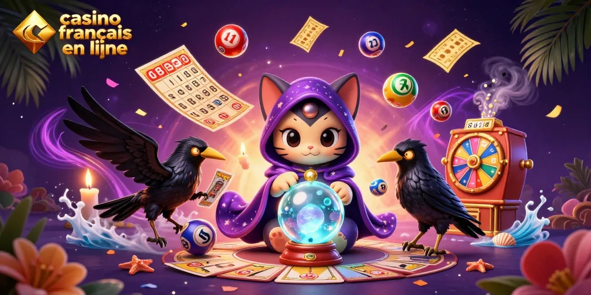 Visitez le casino français en ligne et explorez notre illustration captivante d'une scène magique.