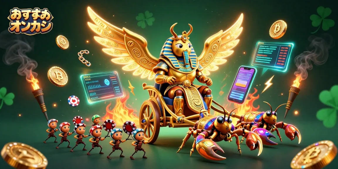 おすすめオンカジ の最新オンラインカジノ体験を豊富なゲームで楽しむイラスト