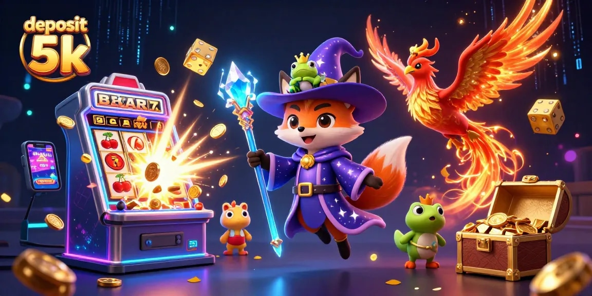 Win big with deposit 5k at an exciting online casino featuring vibrant characters.