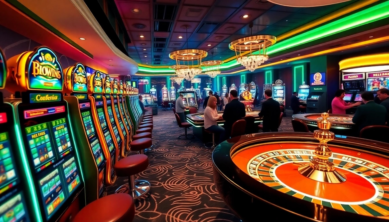 Experience thrilling gaming at https://33wins.it.com with vibrant slot machines and roulette tables.