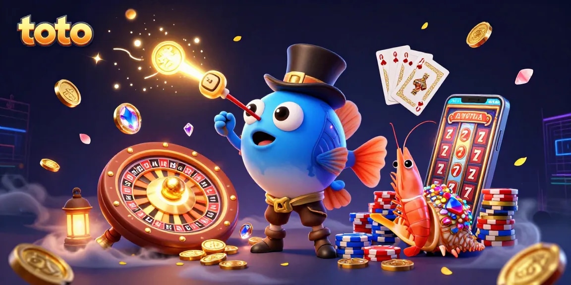 Menangkan hadiah berkilau di toto saat memancing koin emas dan permata!