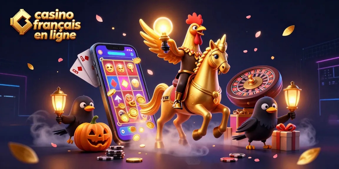 Jouez sur casino français en ligne avec des personnages fantastiques dans une illustration 3D riche et détaillée.