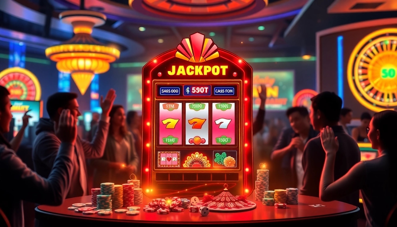 Winning big with gtatogel alternatif at a luxurious casino slot machine.