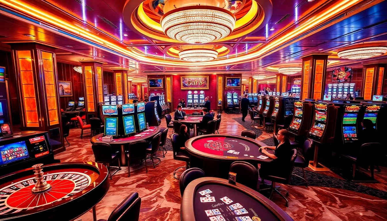 Players engaging at GO8's premier casino tables, experiencing thrilling gambling moments.