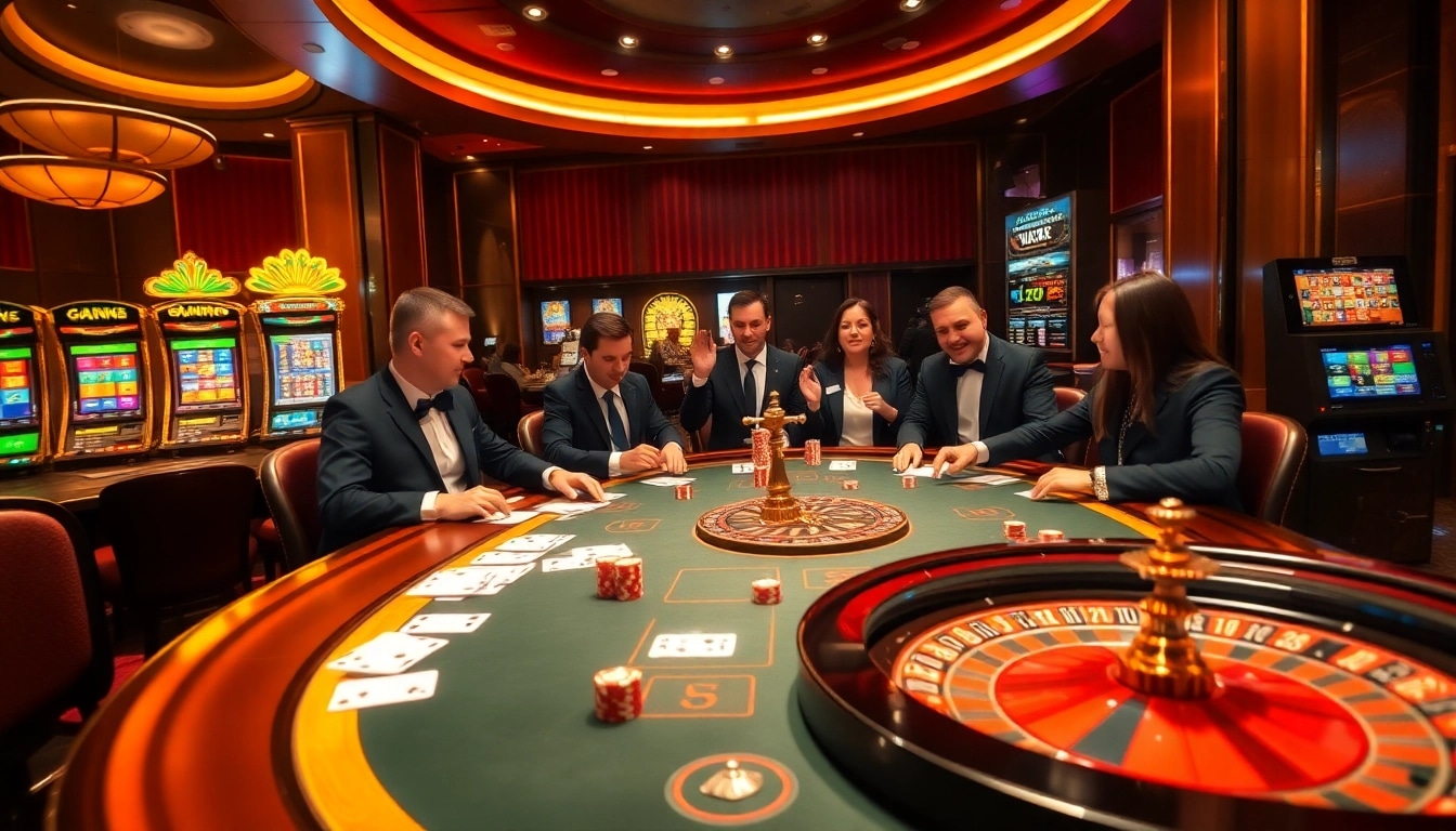 Experience high-stakes excitement at XX88 casino with poker tables, colorful chips, and dynamic slot machines.
