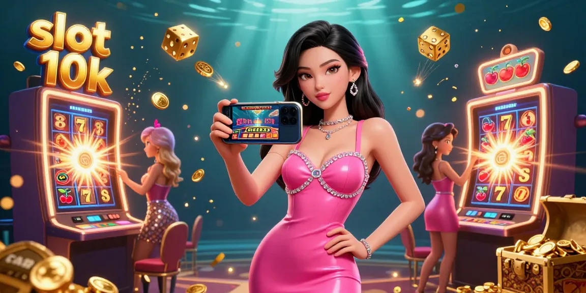 Experience thrilling action with slot 10k as stunning visuals showcase a jackpot explosion and vibrant casino ambiance.