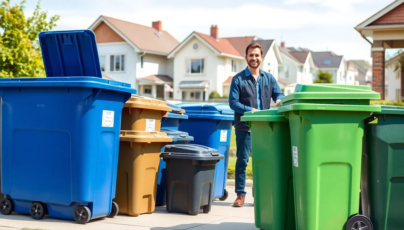 Rent residential bin rental for your cleanup needs with organized service in vibrant colors.