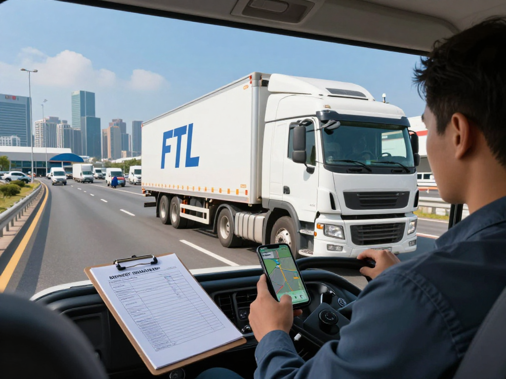 Effiziente LKW Spedition Dortmund mit direkt gelieferten Waren auf der Autobahn.