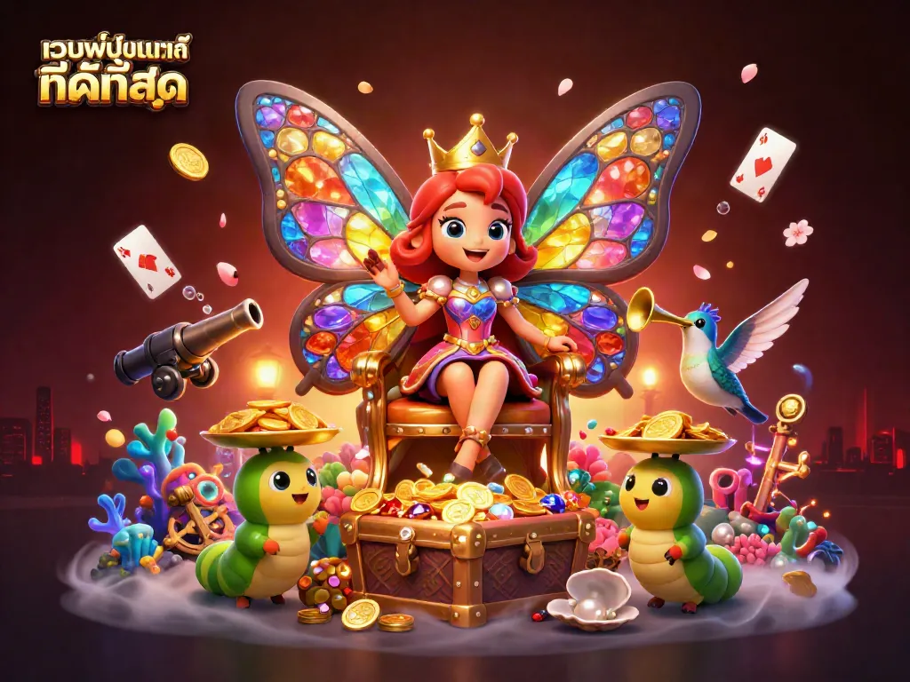 เว็บพนันออนไลน์ ที่ดีที่สุด ในการเล่นเกมคาสิโนกับควีนผีเสื้อในสไตล์ 3D