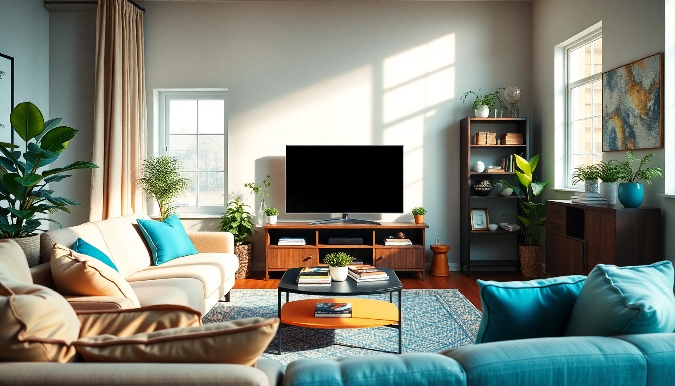 fadaeyat.com의 매력적인 TV 시청 환경을 표현한 이미지입니다.