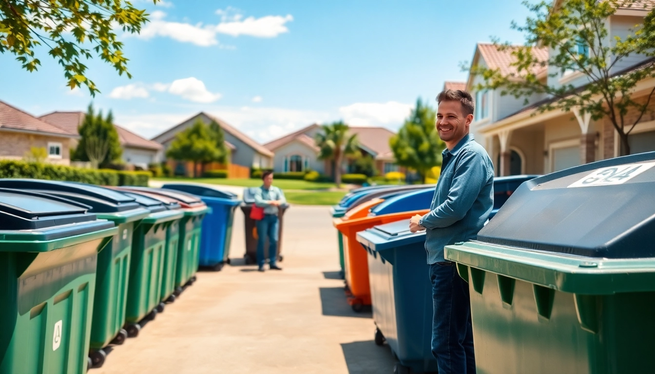 Promote reliable residential bin rental services with engaged customer interaction.