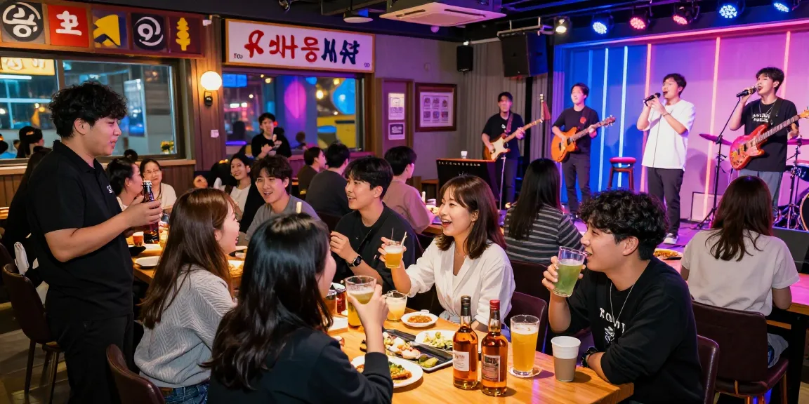Engaging scene of 제주유흥 showcasing lively karaoke atmosphere with friends, drinks, and friendly interactions.