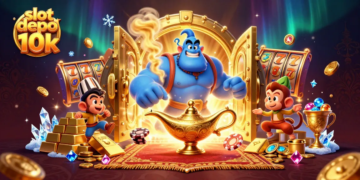 Putar slot depo 10k di situs gacor dengan genie dan harta berkilau.