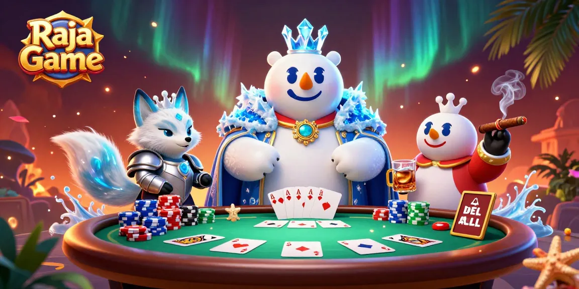 Win rewards on Raja Game while enjoying a vibrant poker scene with unique characters.
