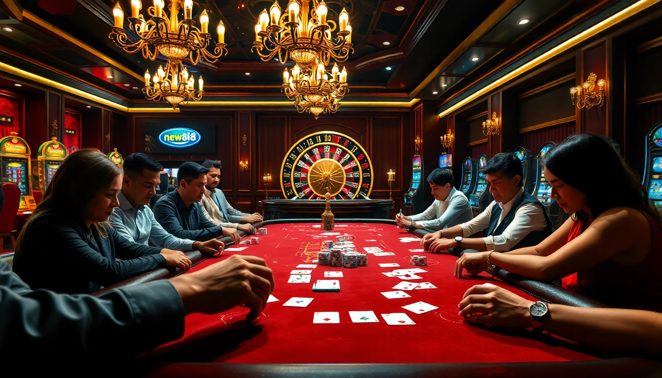 Experience the thrill of new88 with vibrant poker action and luxurious casino ambiance.
