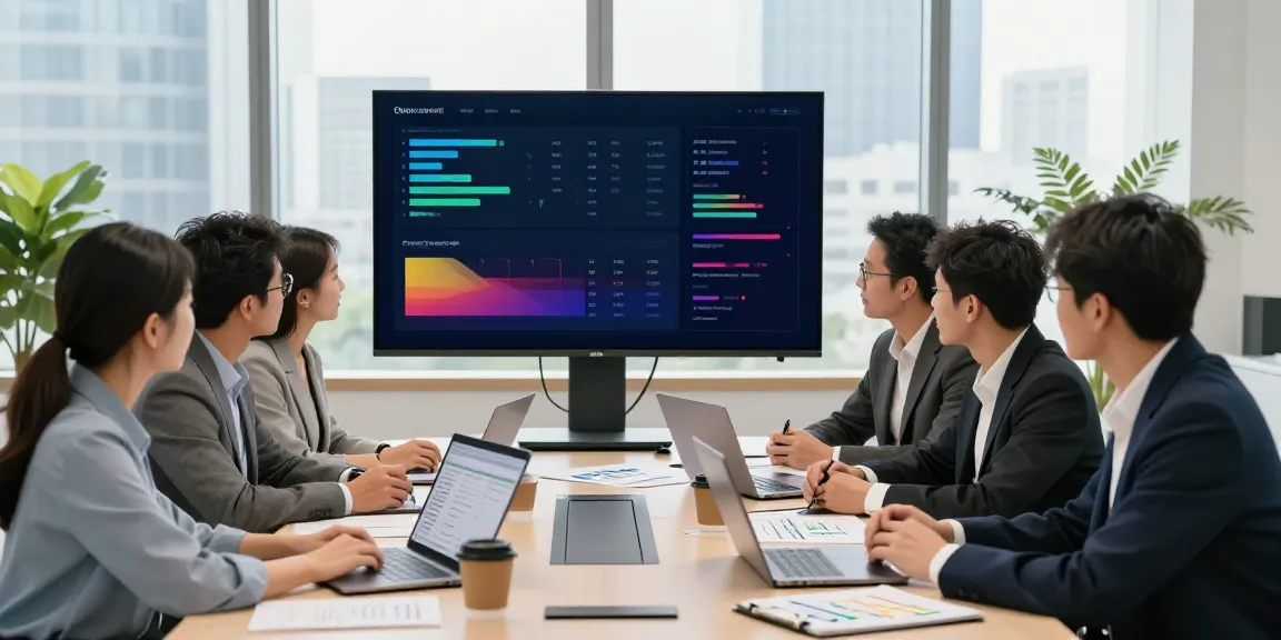 CRO company search teamwork in a professional office setting with diverse team analyzing data.
