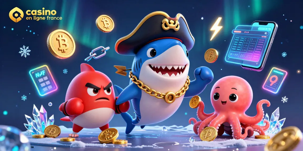 Jouer au casino en ligne en France avec le requin capitaine et l'octopus, faisant des gains
